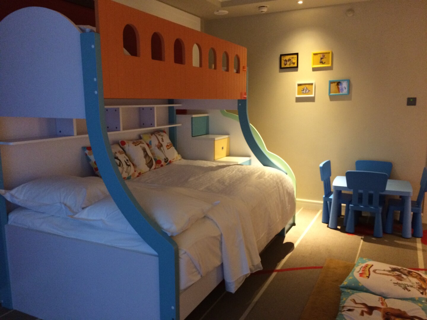 a bunk bed in a room