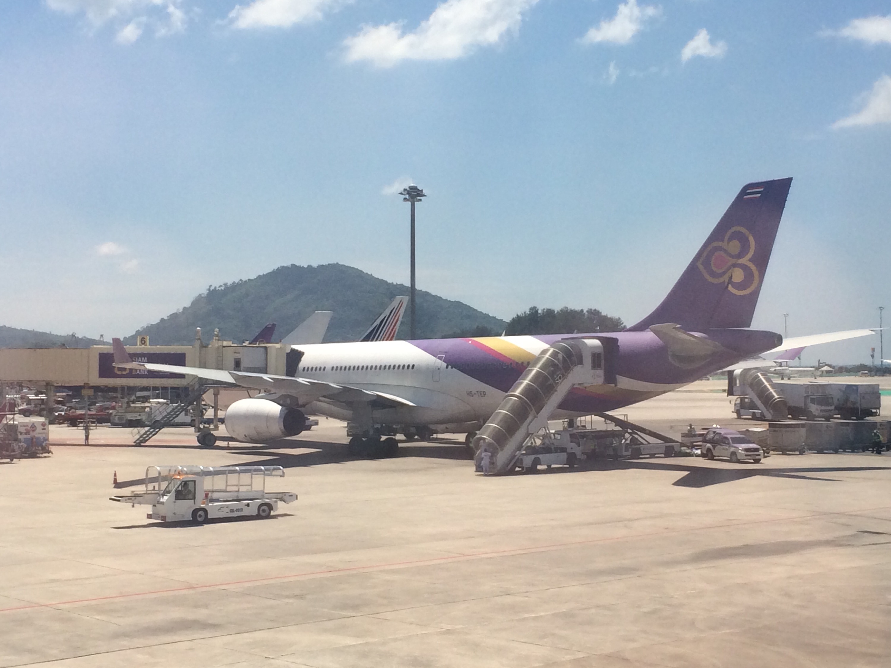 a plane at an airport