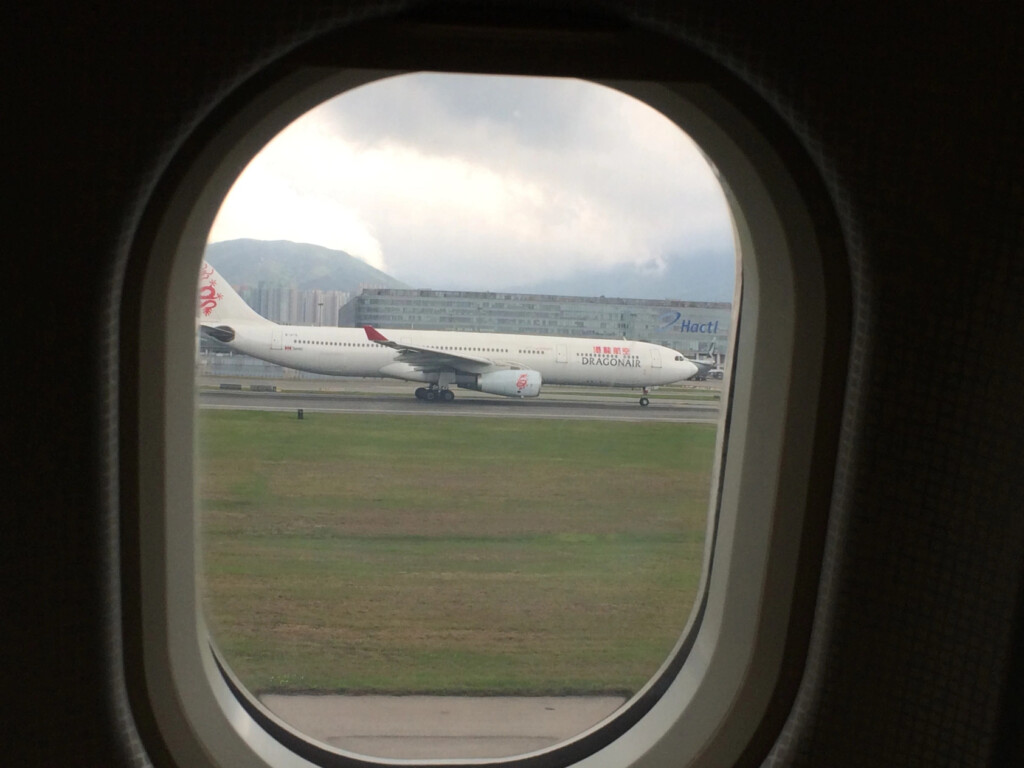 a plane on the runway