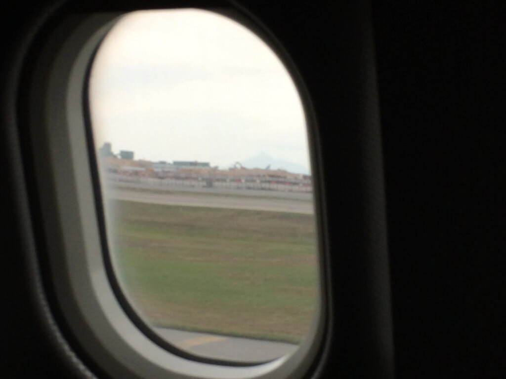 a window of an airplane