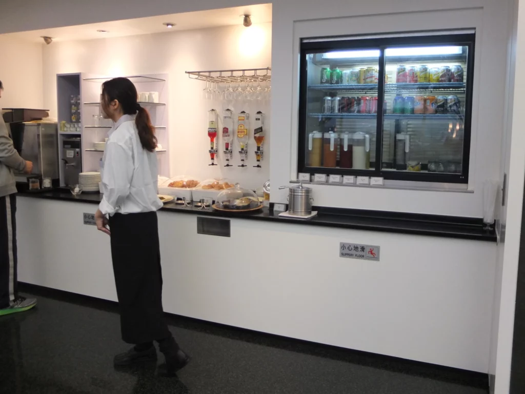 a woman standing in a kitchen