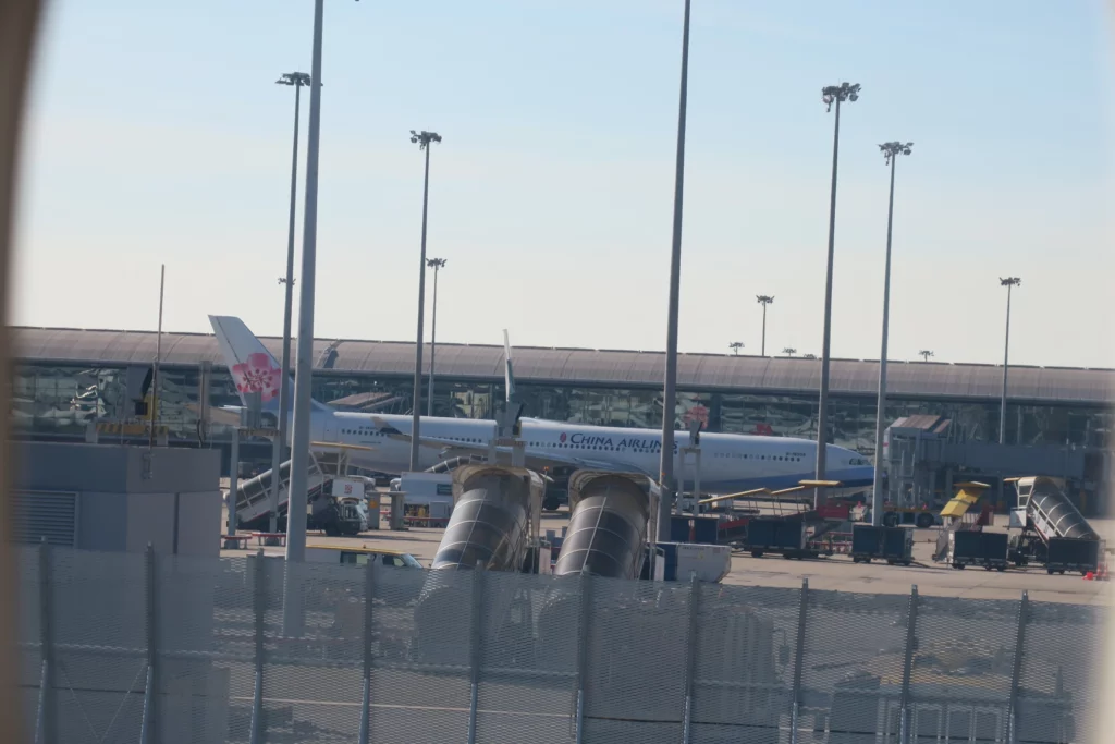 an airplane at an airport