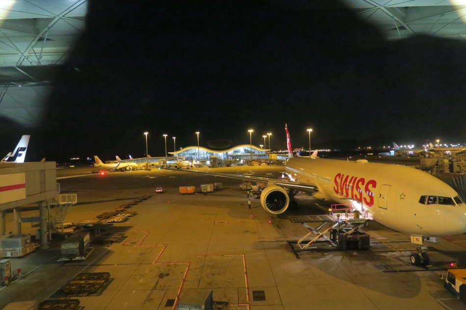 a plane at an airport