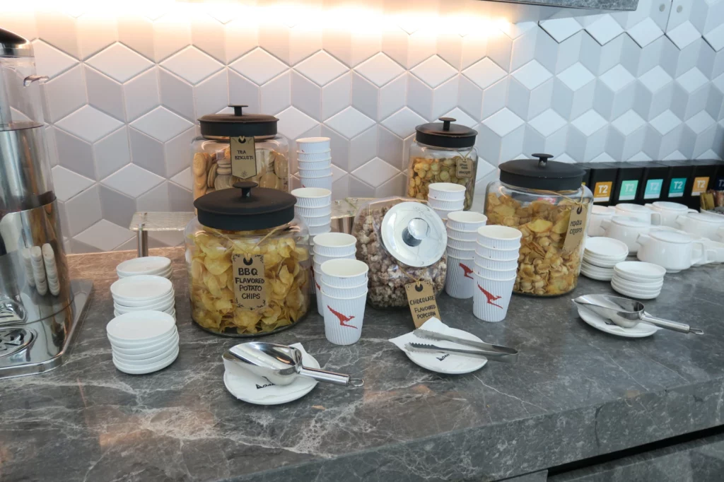 a group of containers of food on a counter