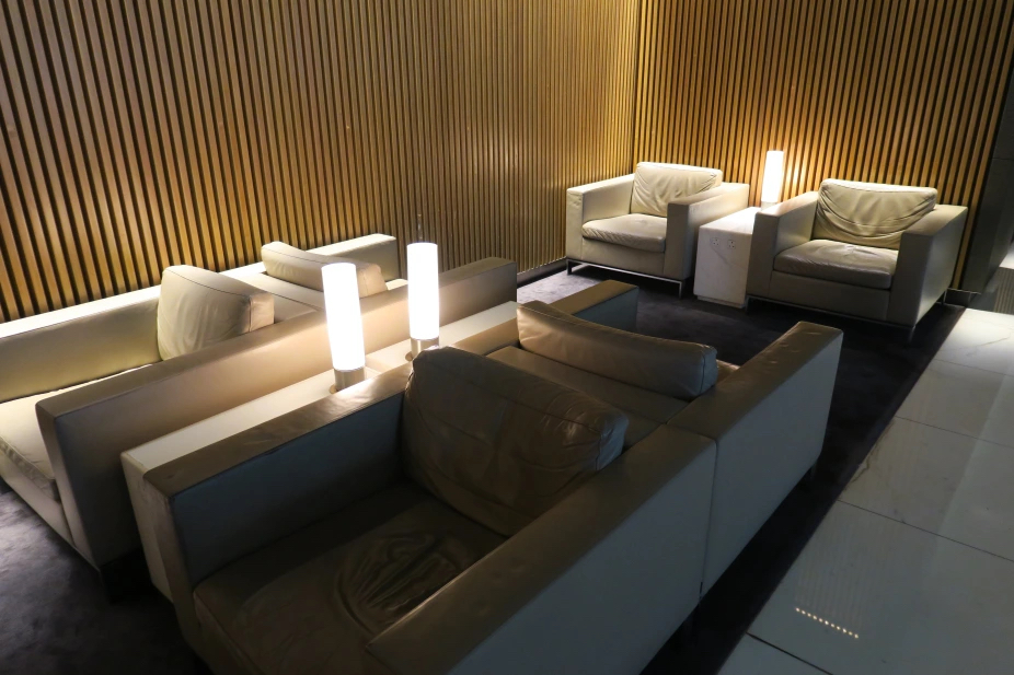 a room with couches and chairs
