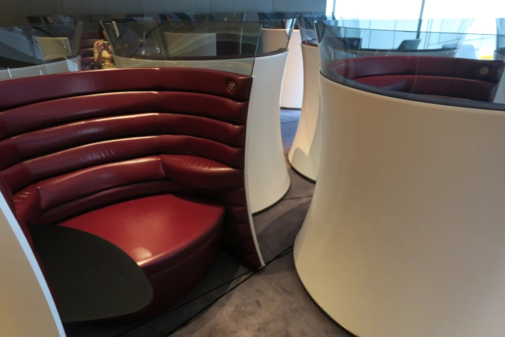 a group of chairs in a room