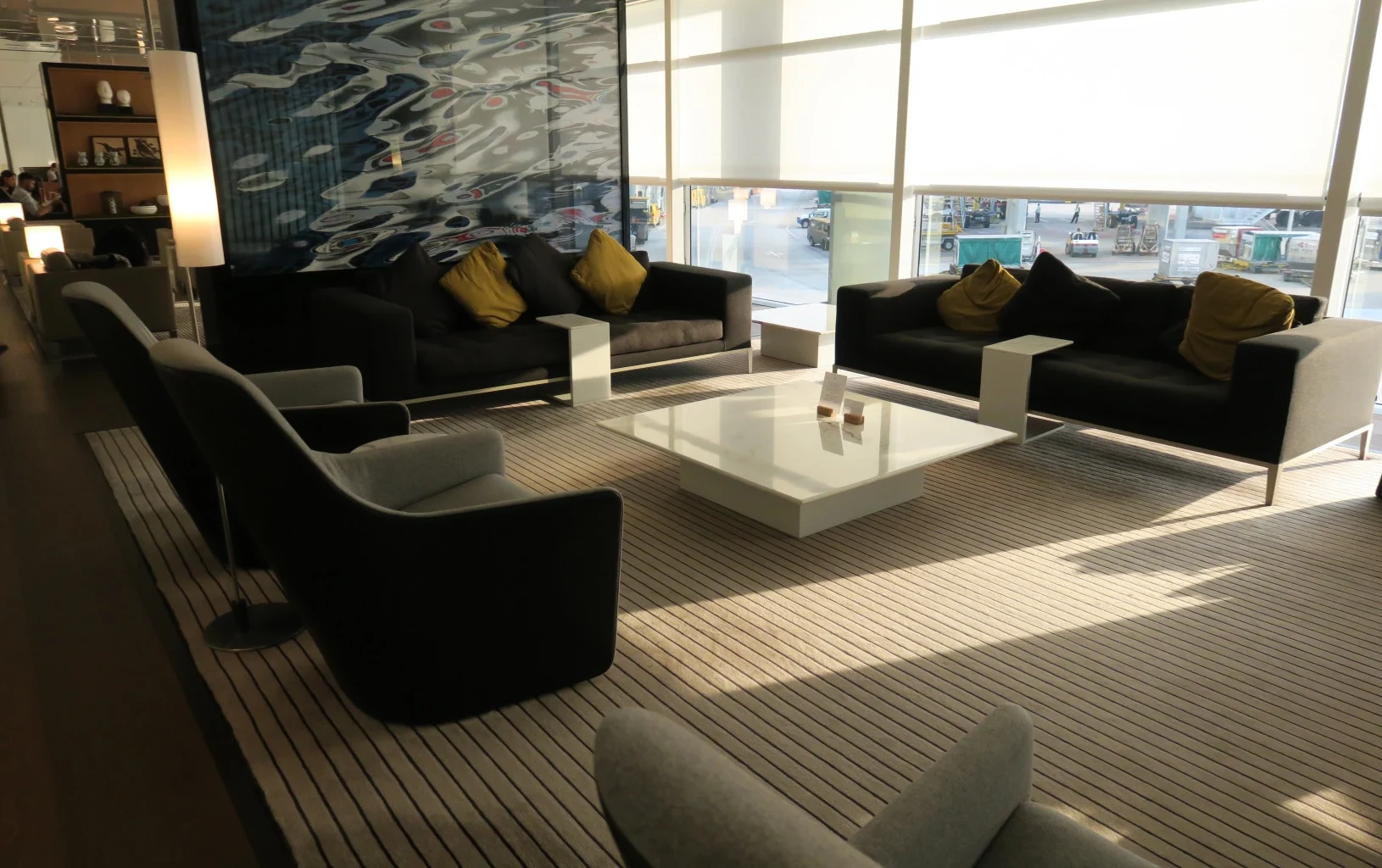 a room with couches and a coffee table