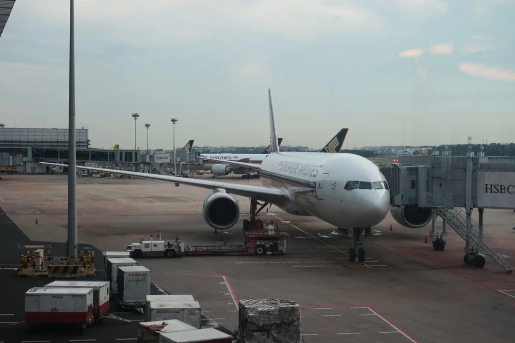 an airplane on the tarmac