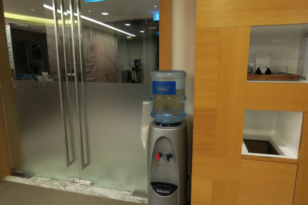 a water cooler in a room