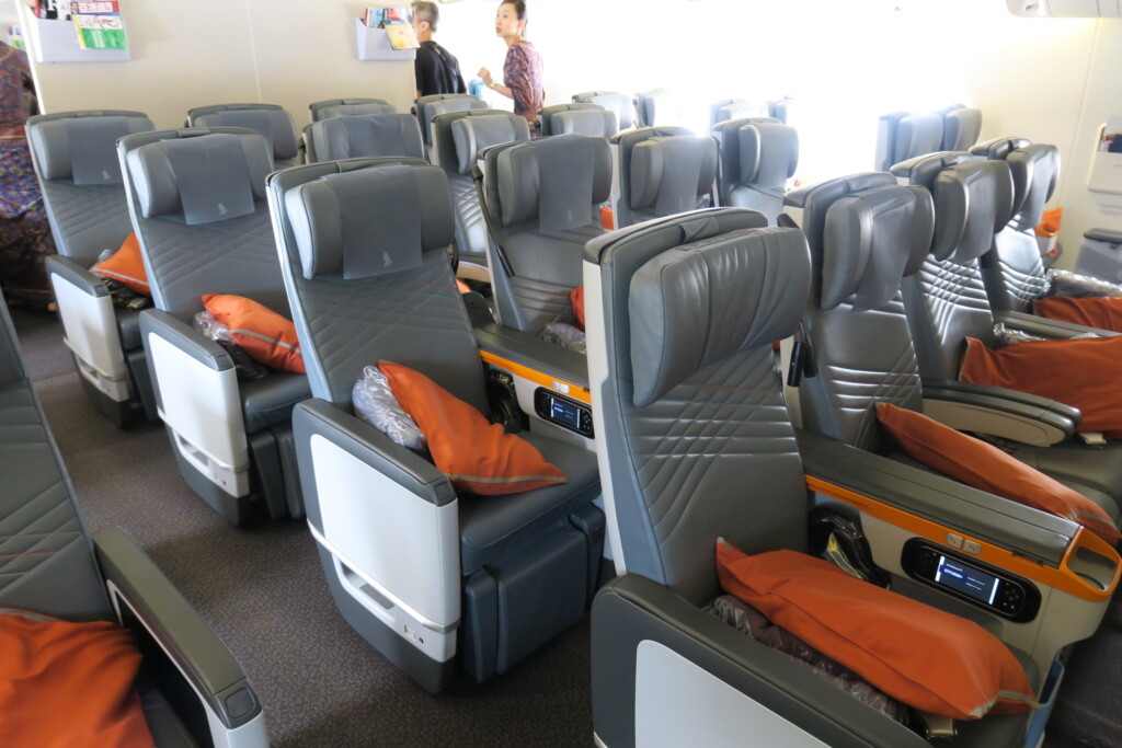 a group of seats in a plane