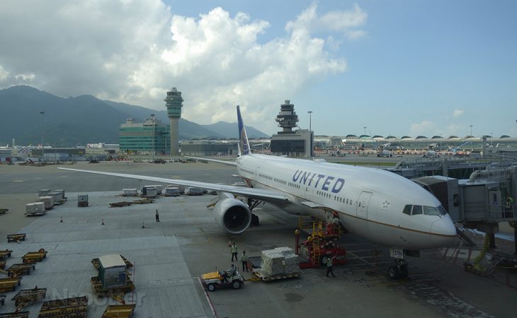 an airplane at an airport