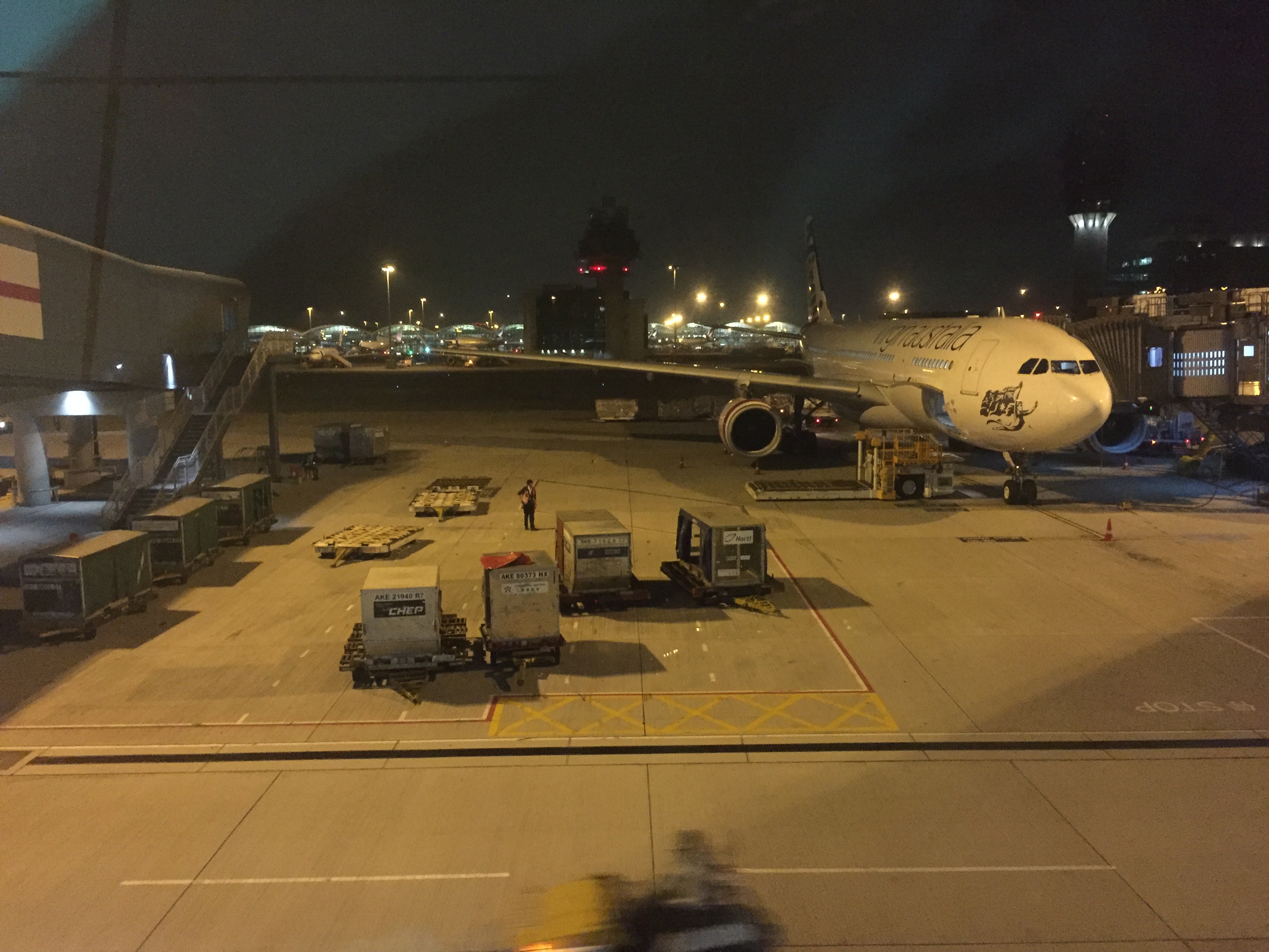 an airplane at an airport