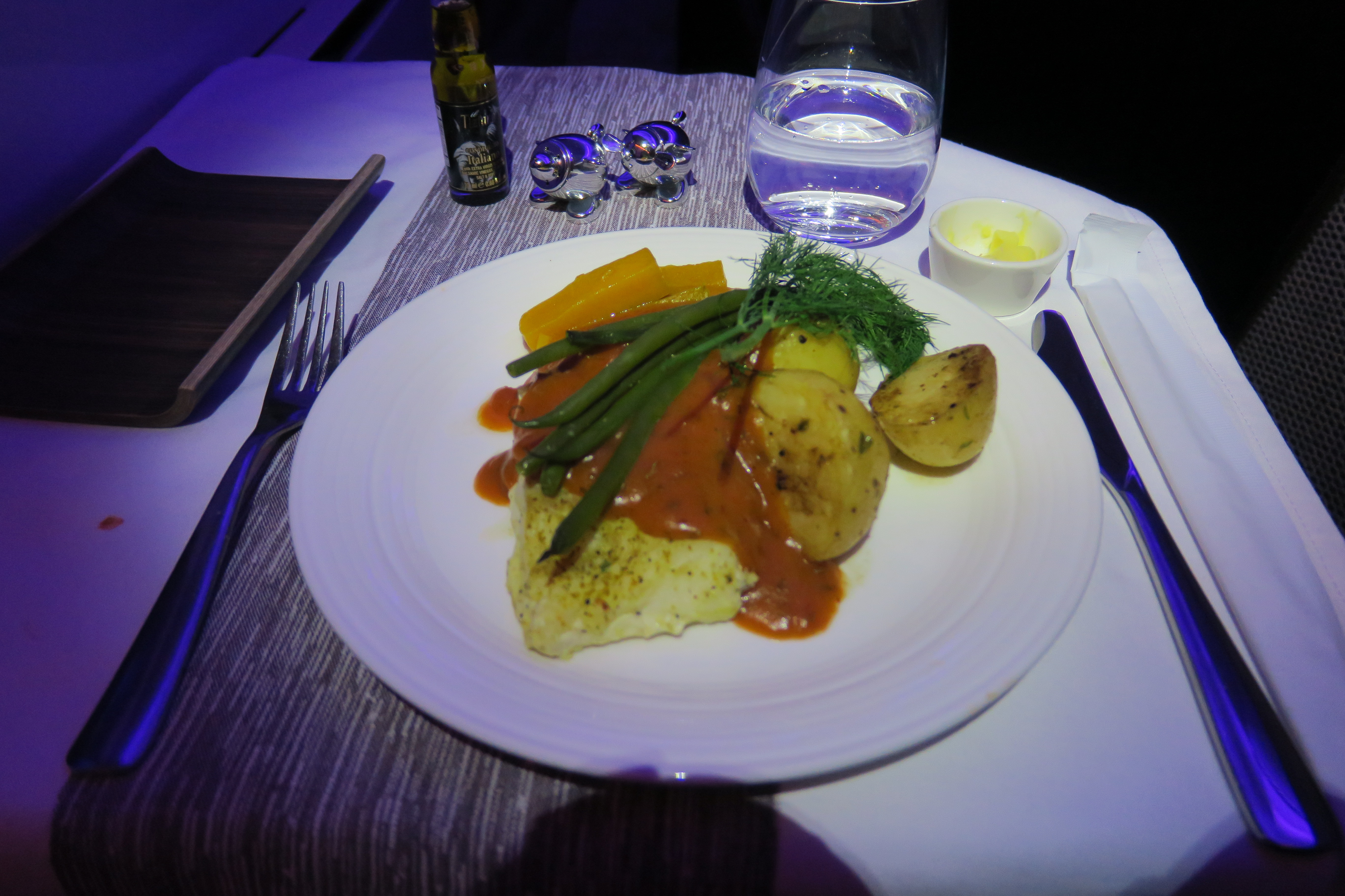 a plate of food on a table