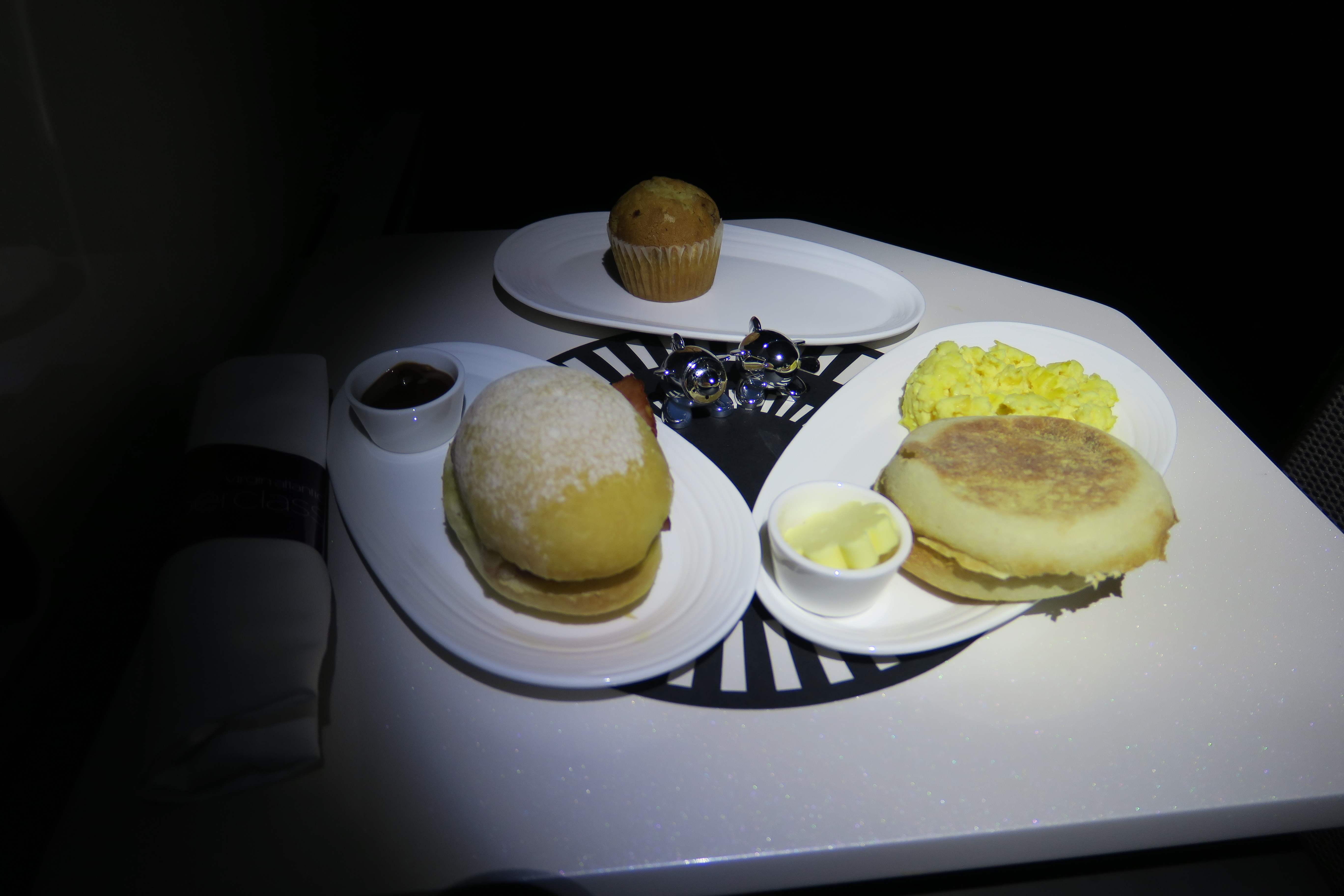 a plate of food on a table