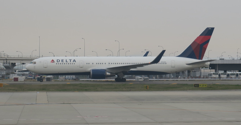 a large airplane on a runway