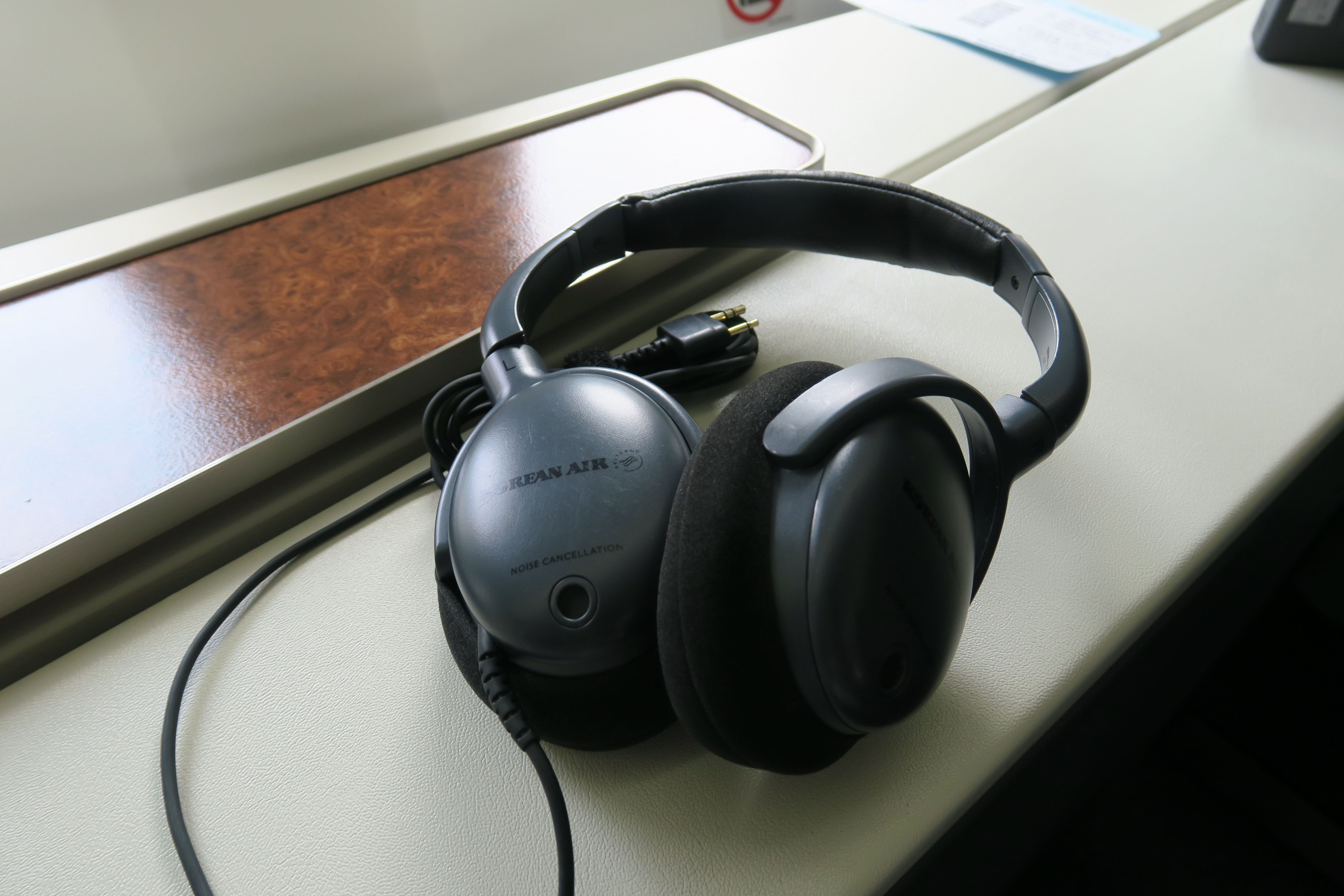 a pair of headphones on a table