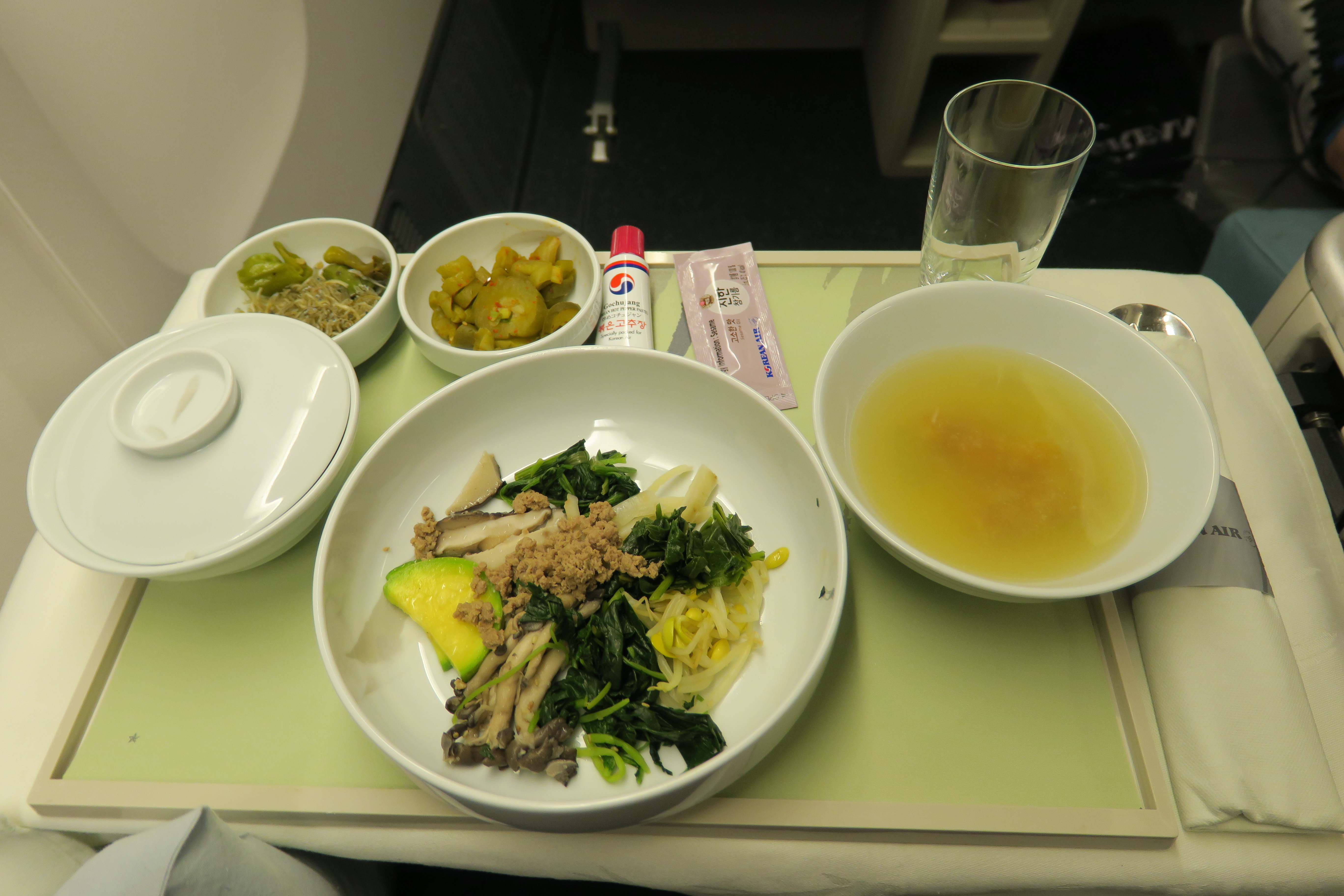 a plate of food on a table