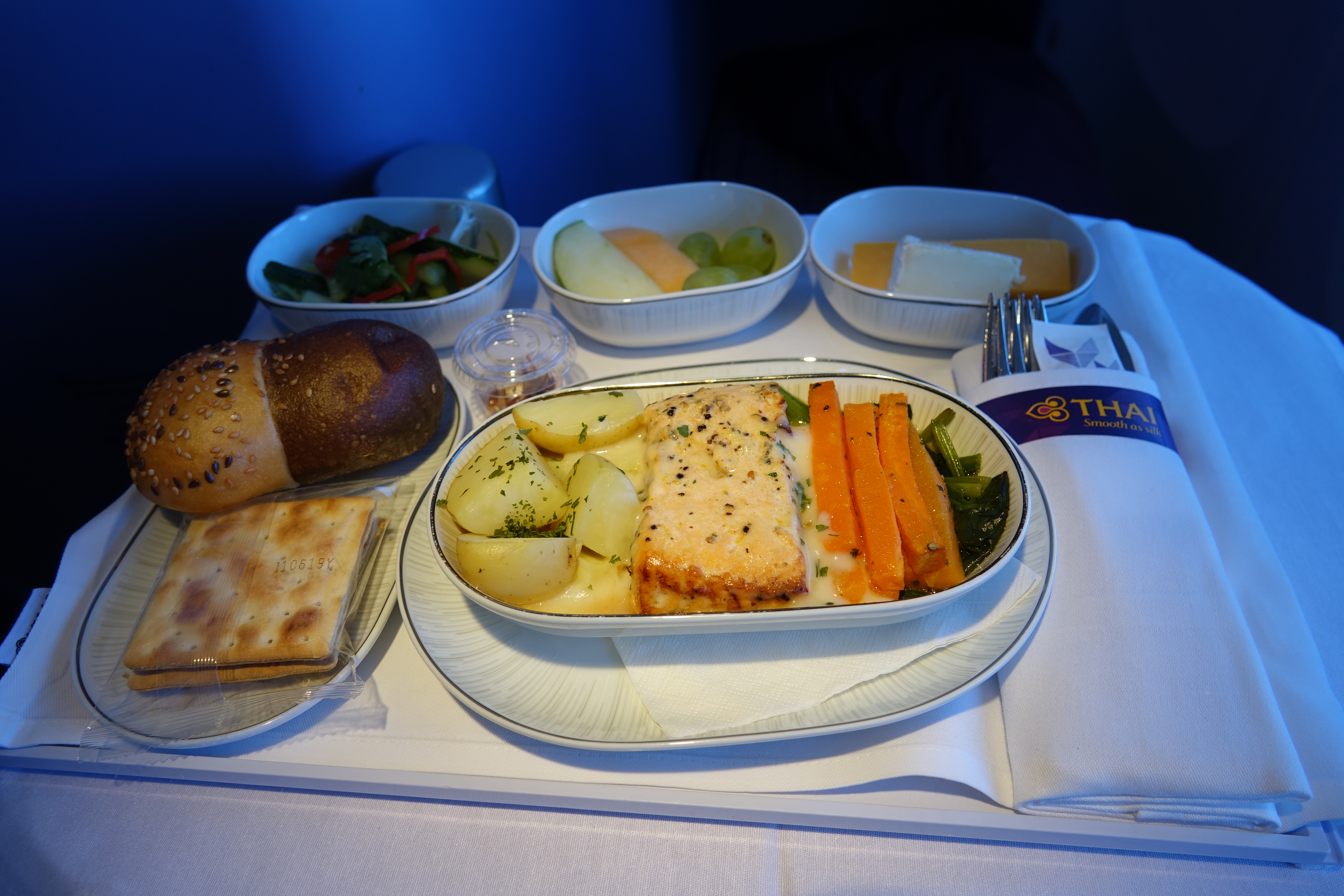 a plate of food on a table