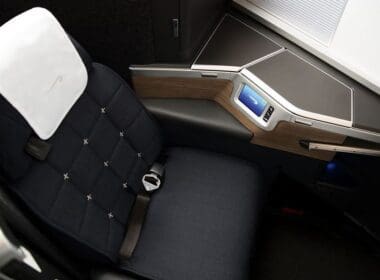 a seat in a passenger seat