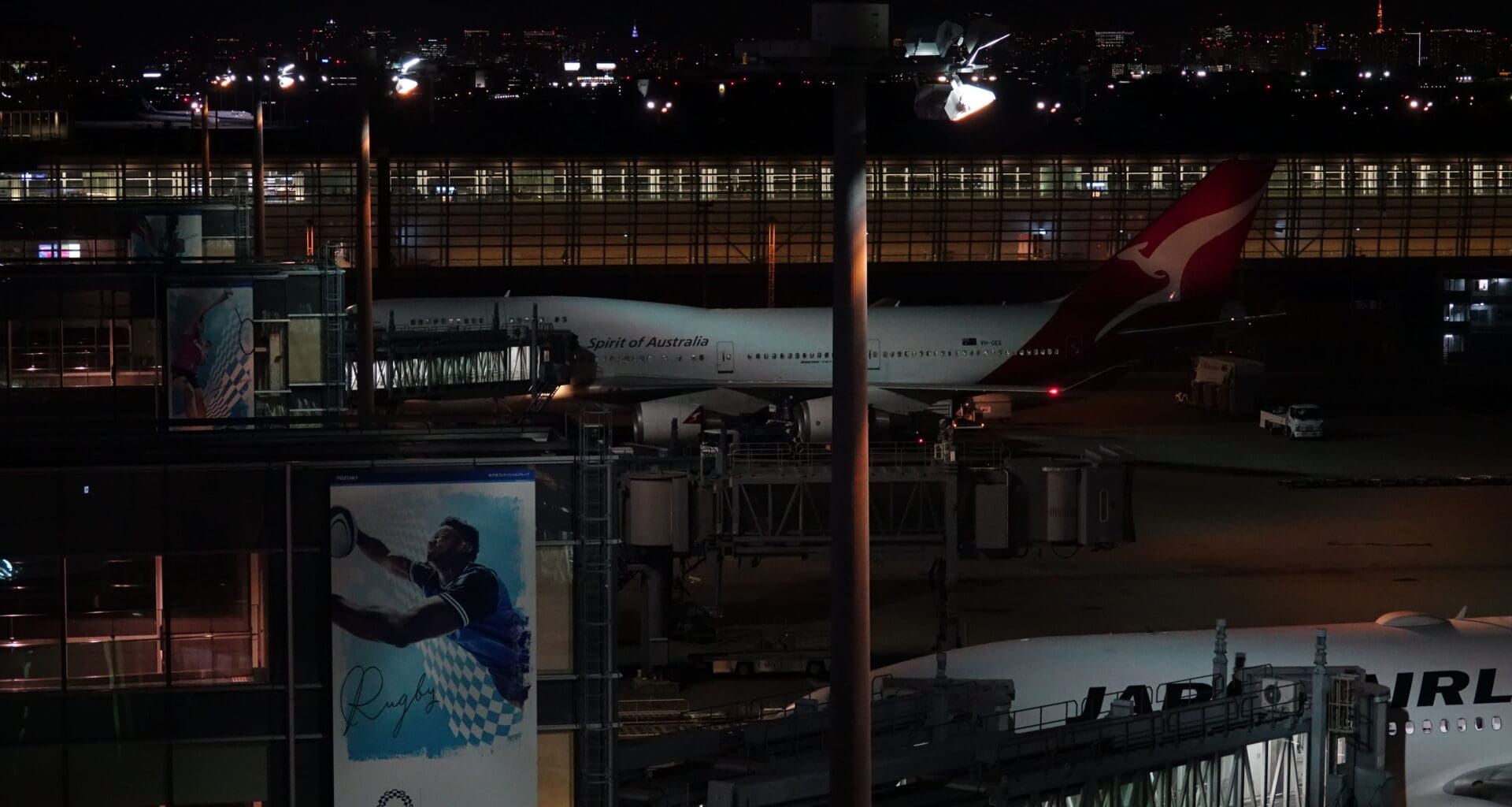 an airplane at an airport