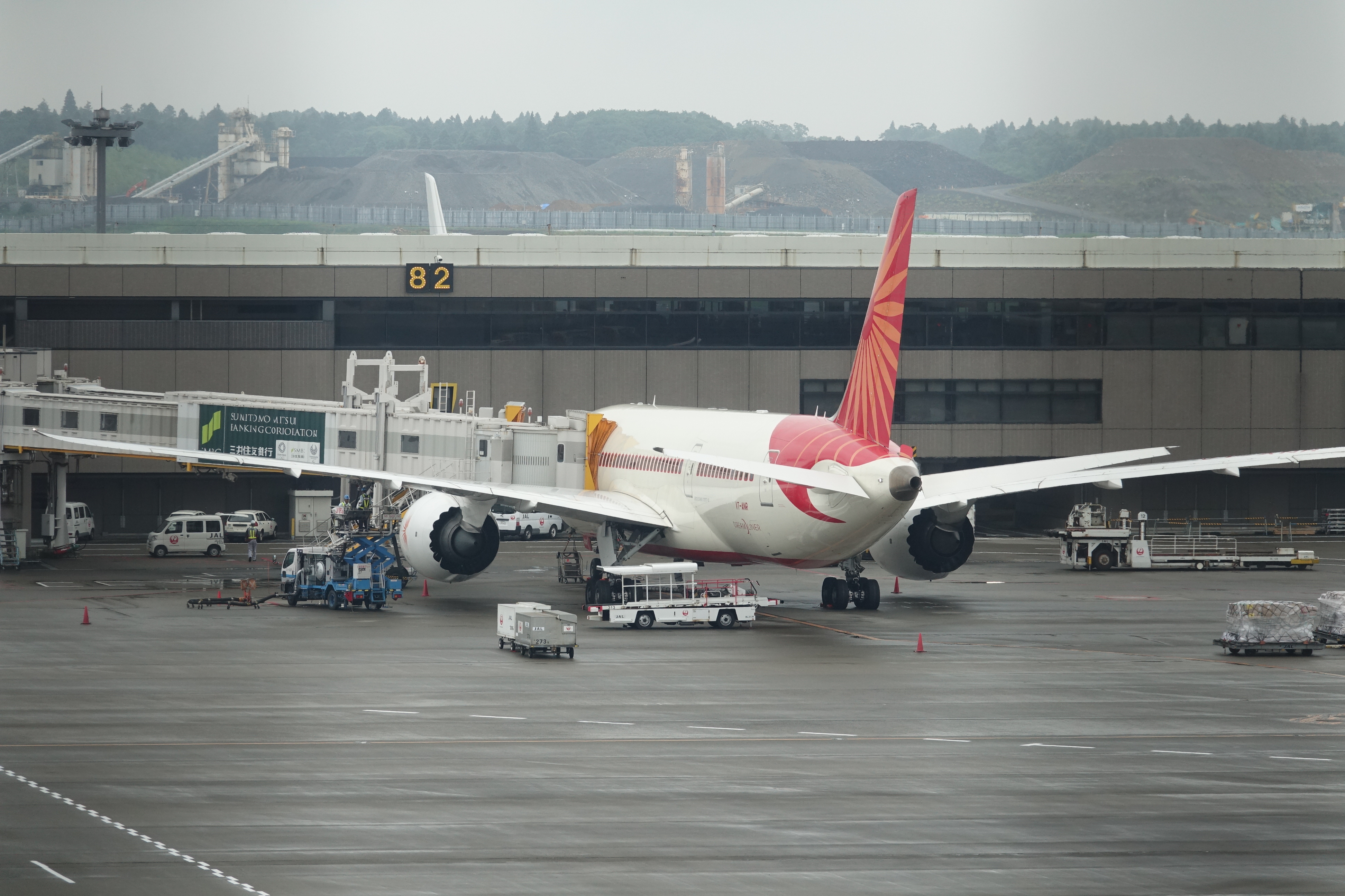 an airplane at an airport