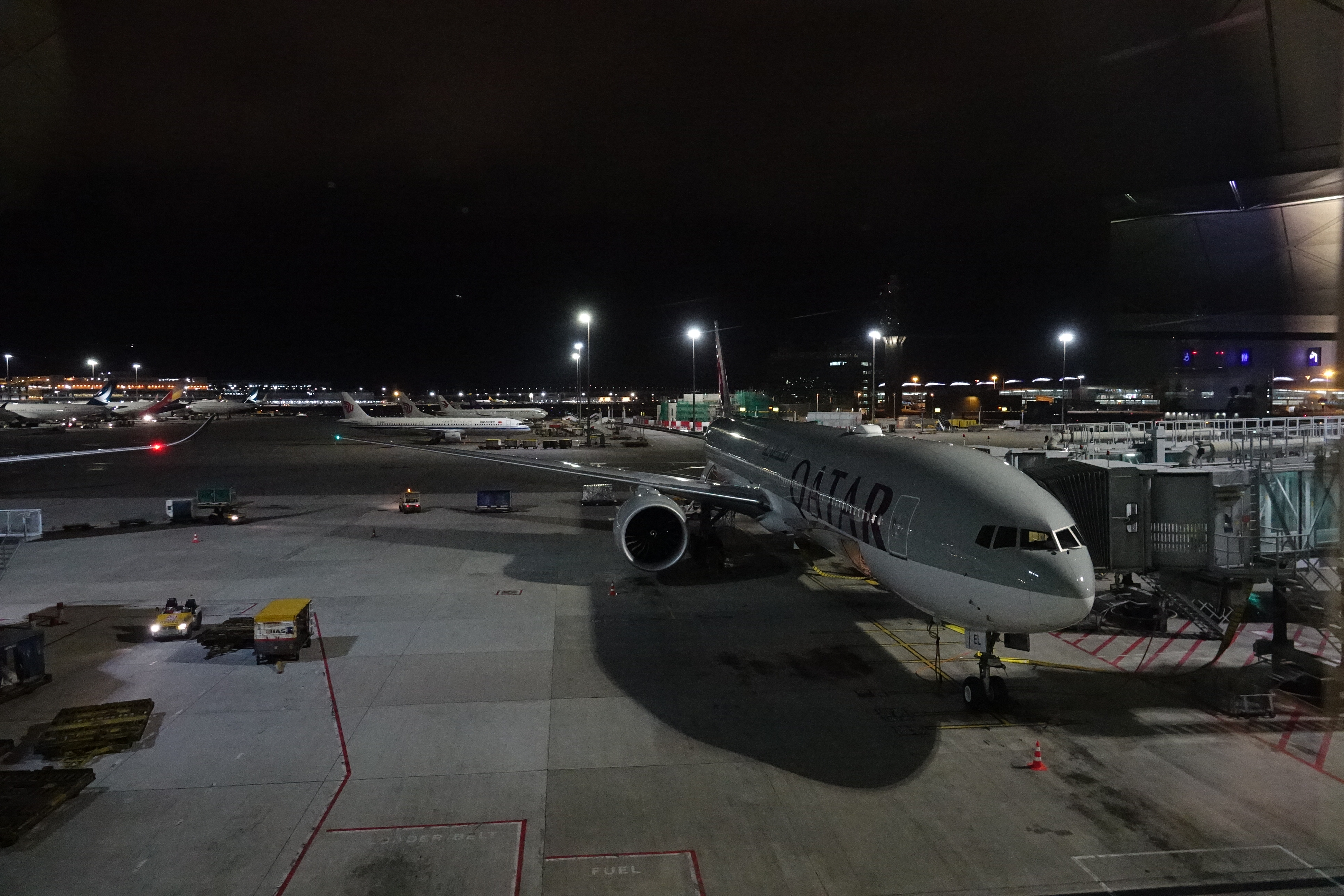 an airplane at an airport