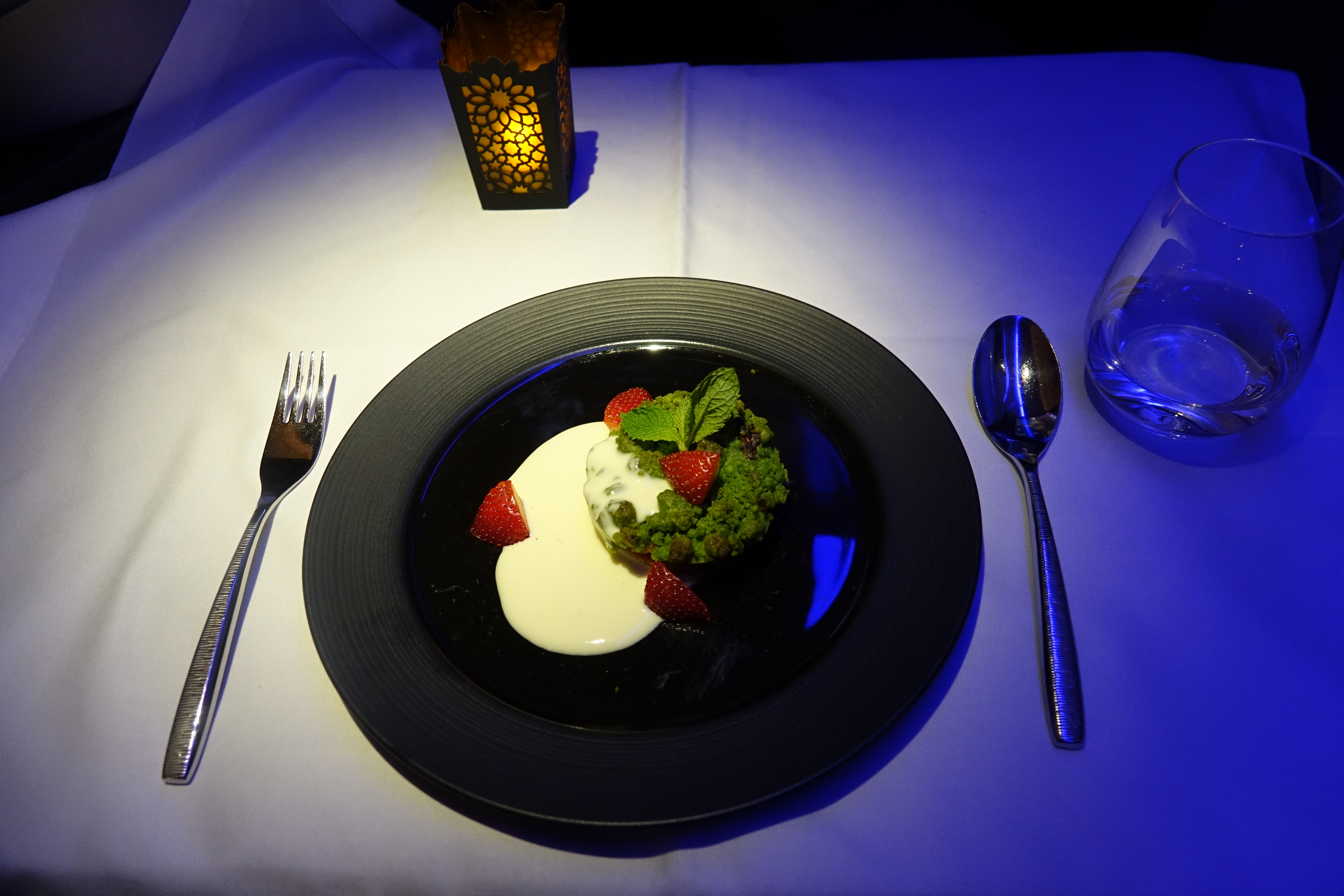 a plate of food on a table