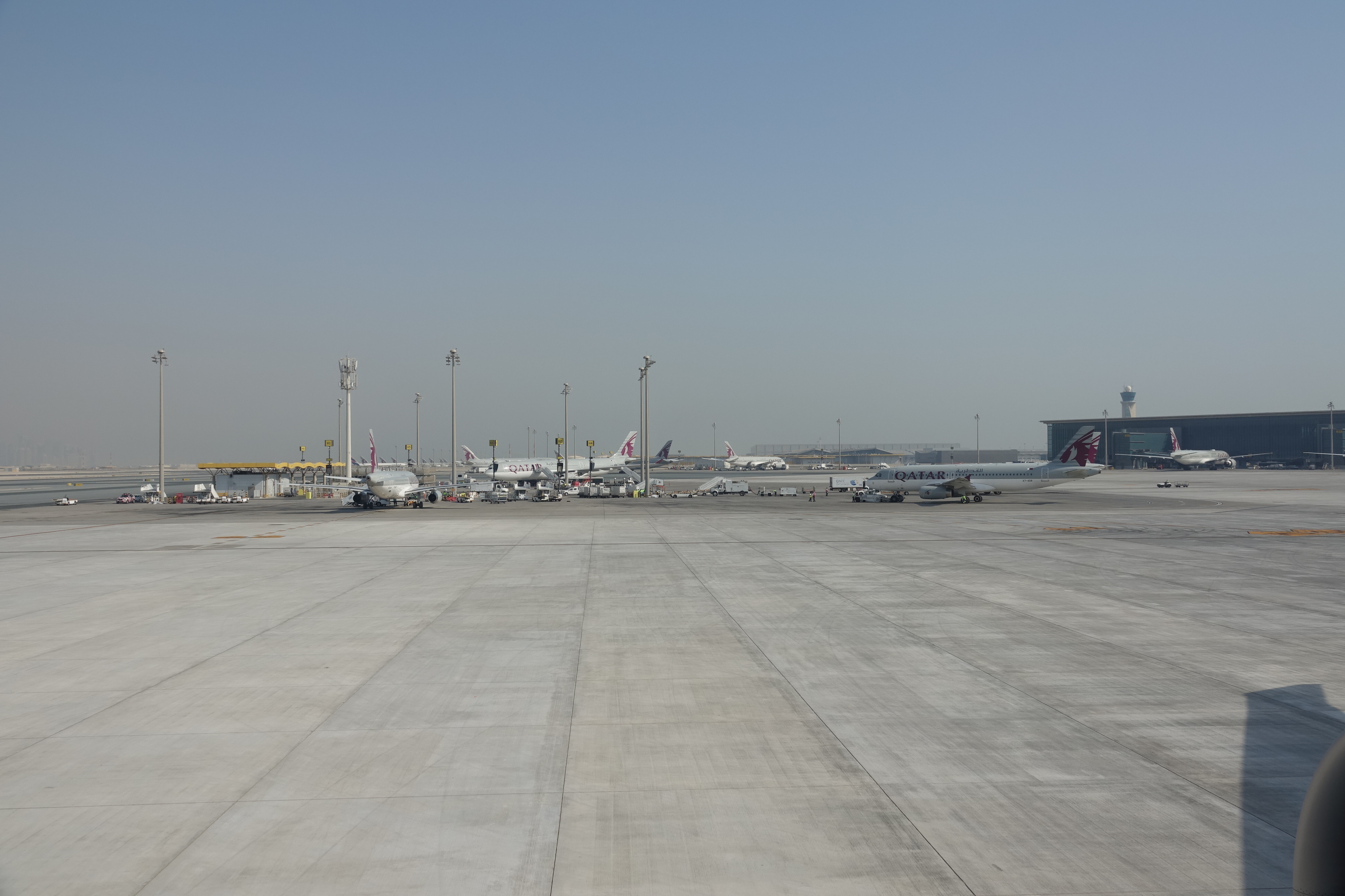 airplanes on the runway