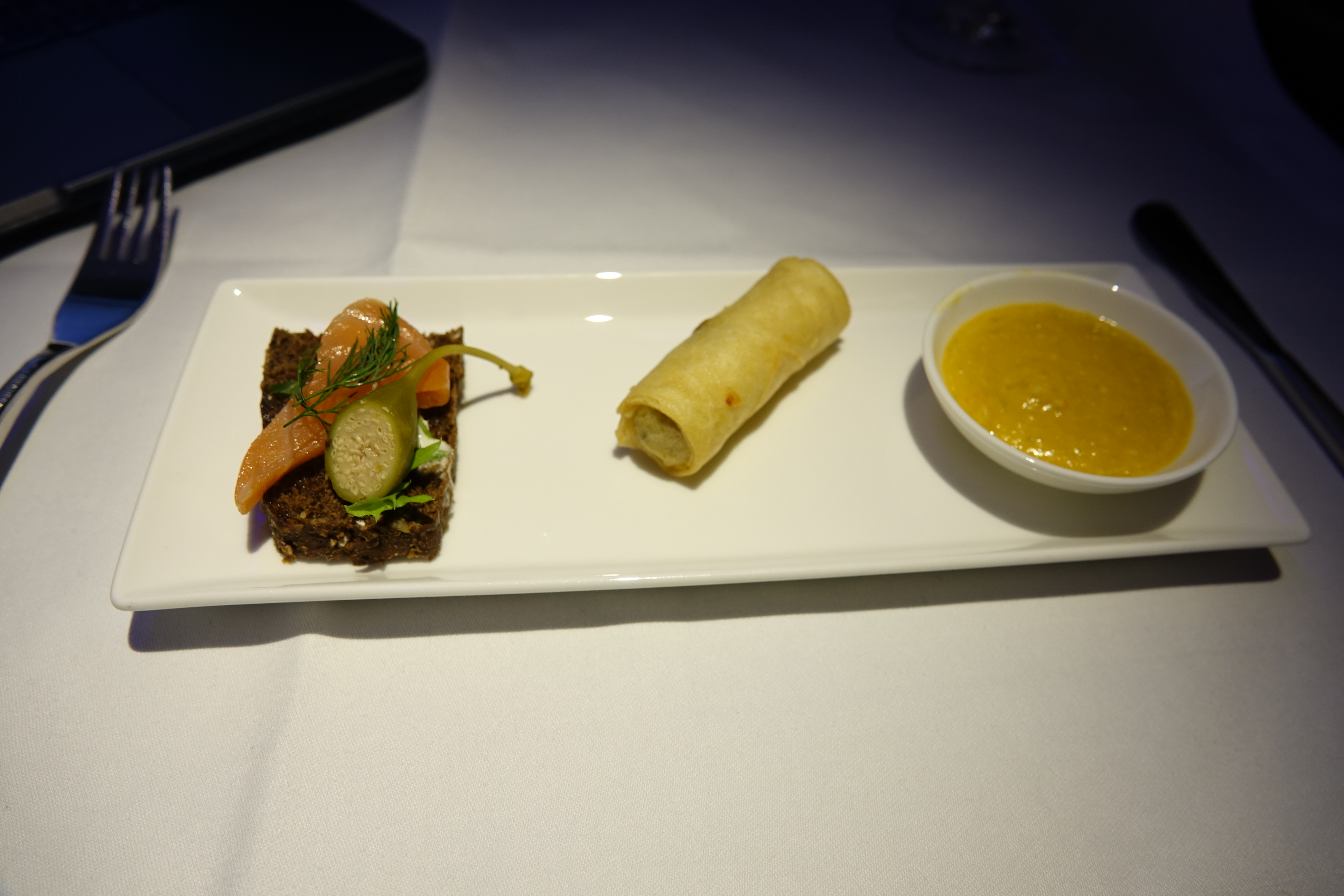 a plate of food on a table