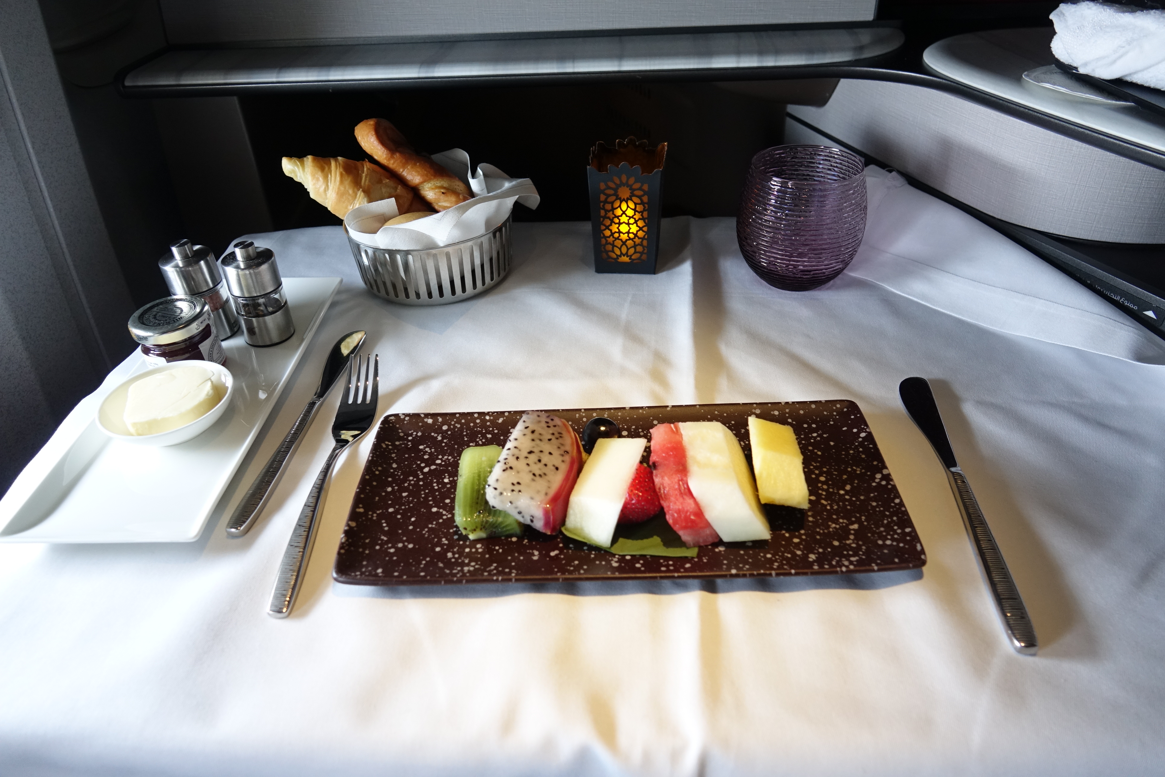 a plate of fruit on a table