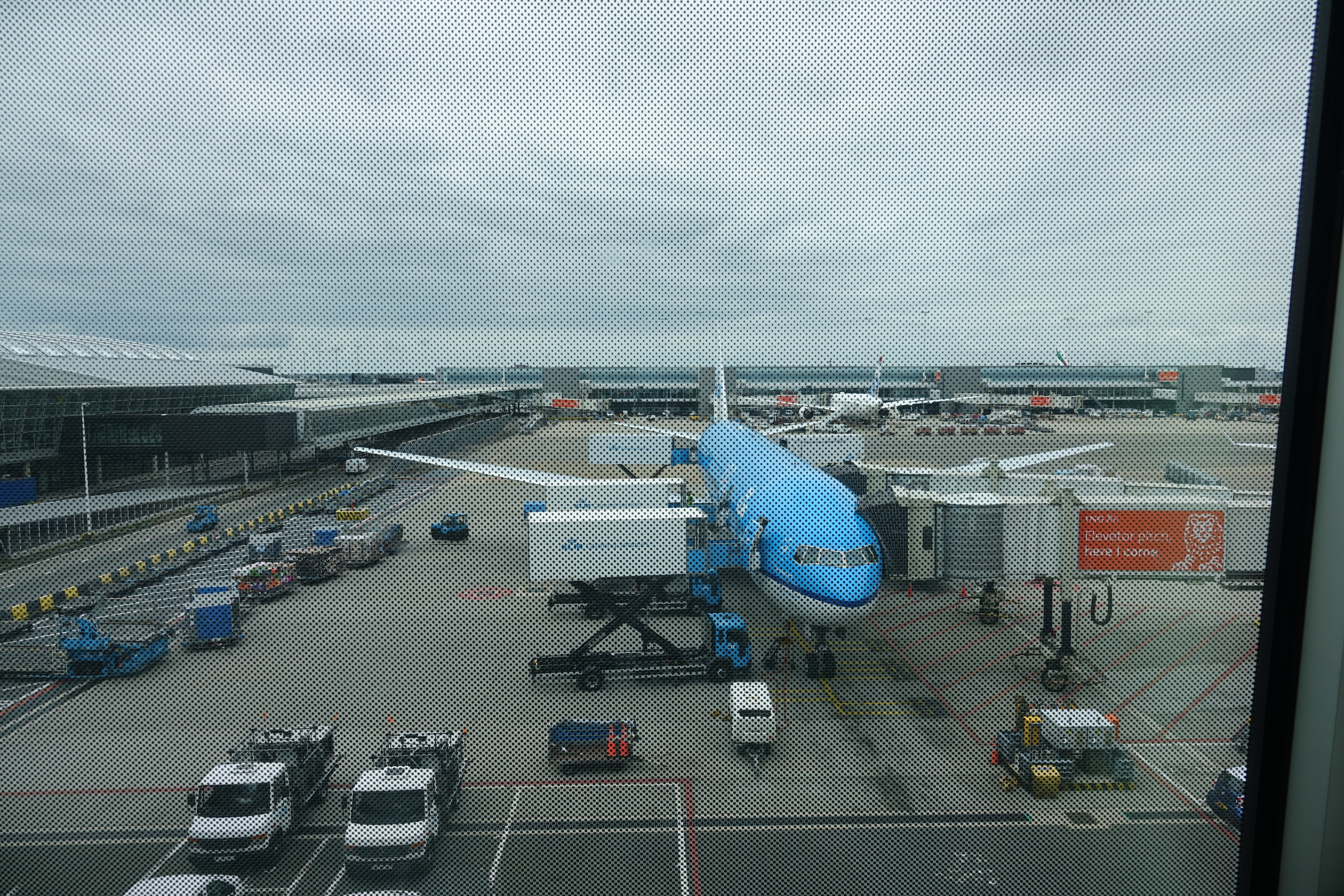 an airplane at an airport