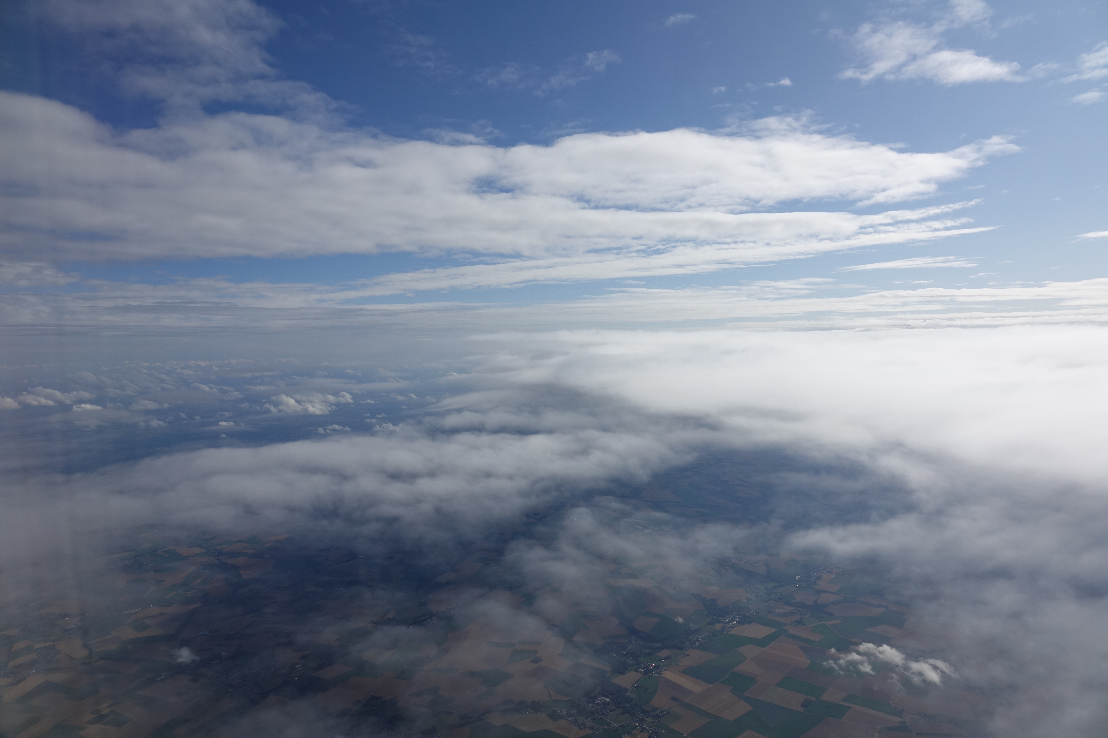 clouds above a field