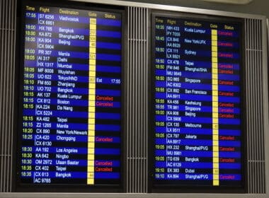 a screens with a number of flights