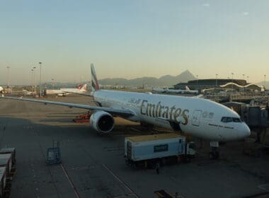an airplane at an airport