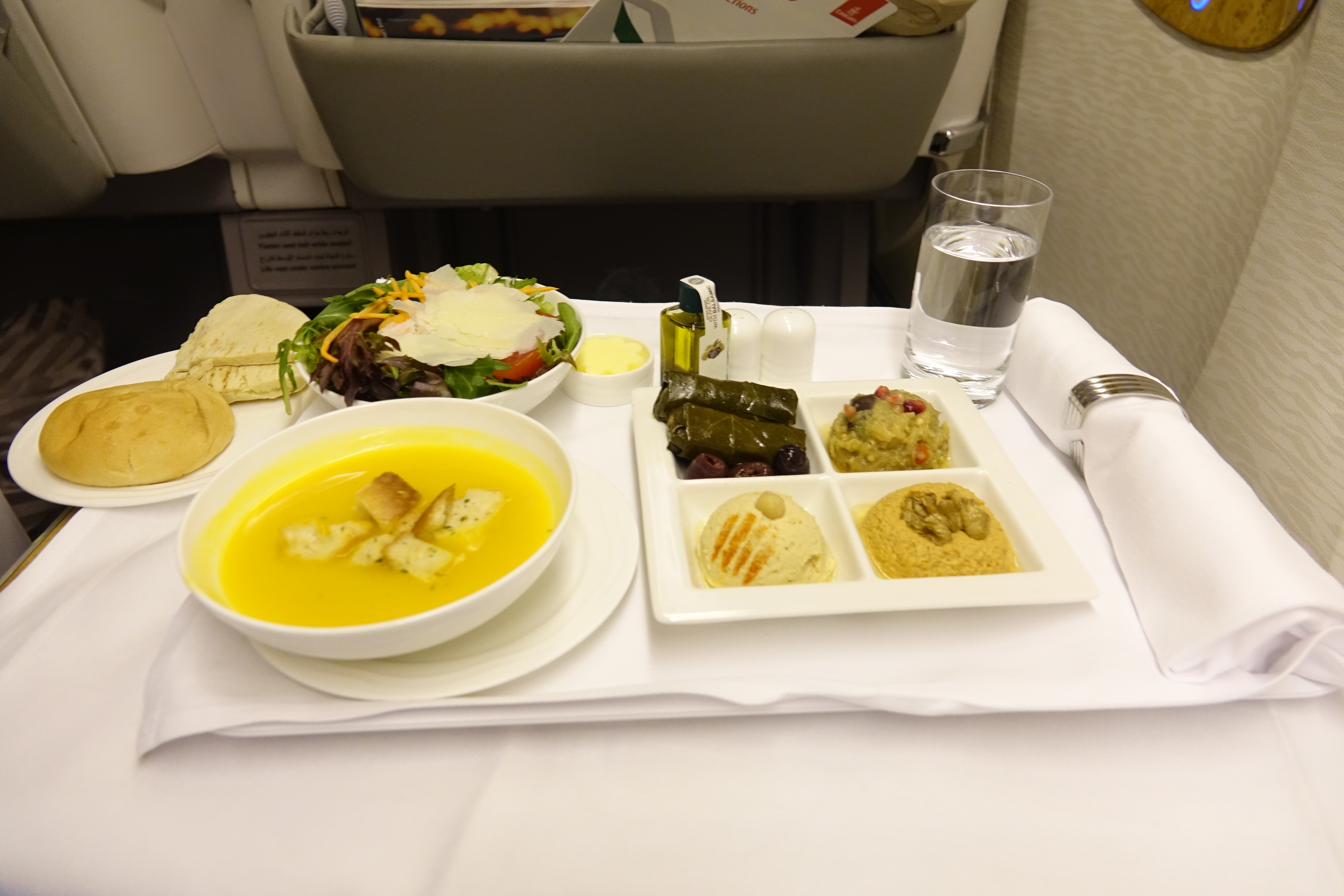 a plate of food on a table