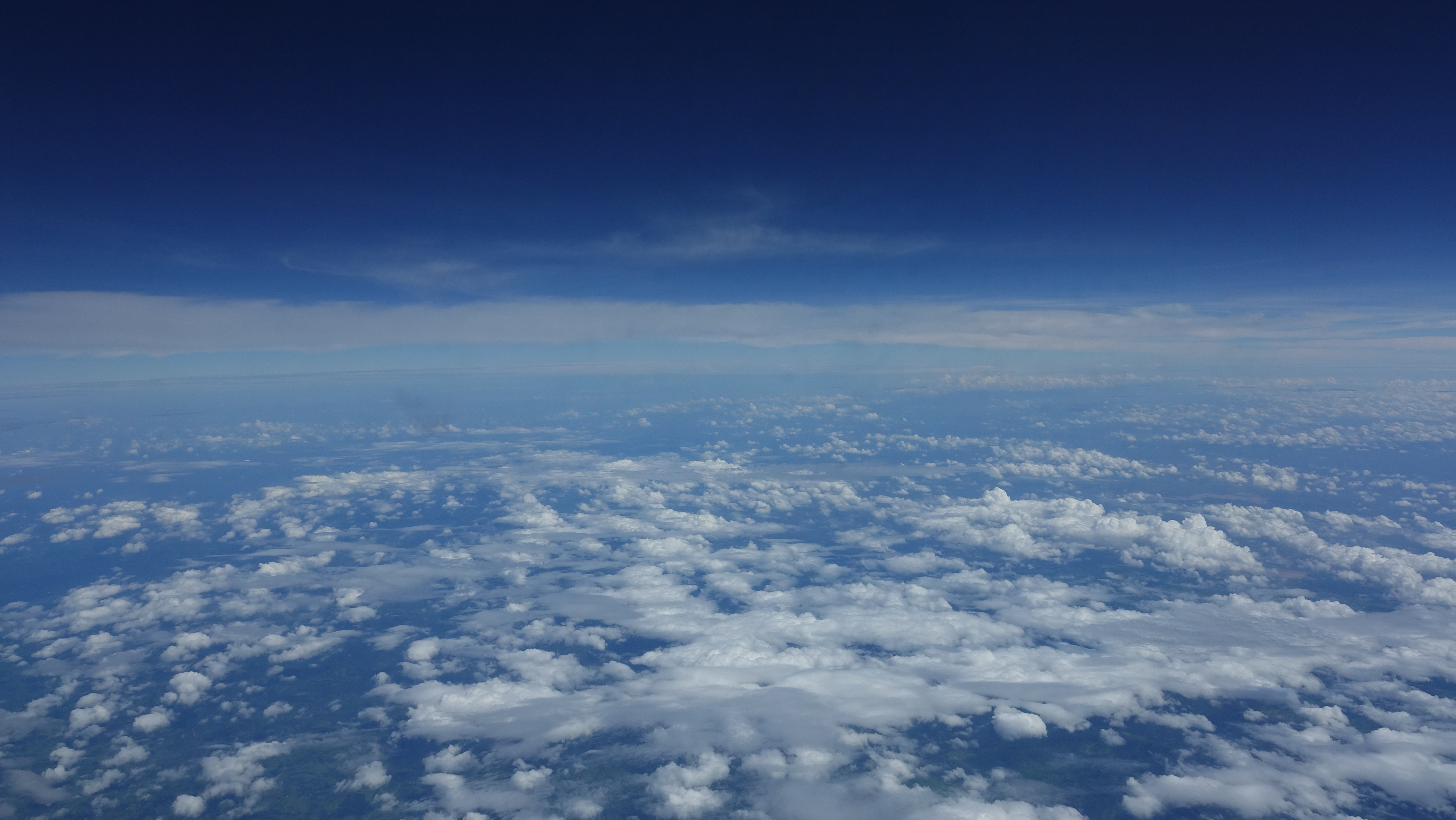 clouds and sky above the clouds