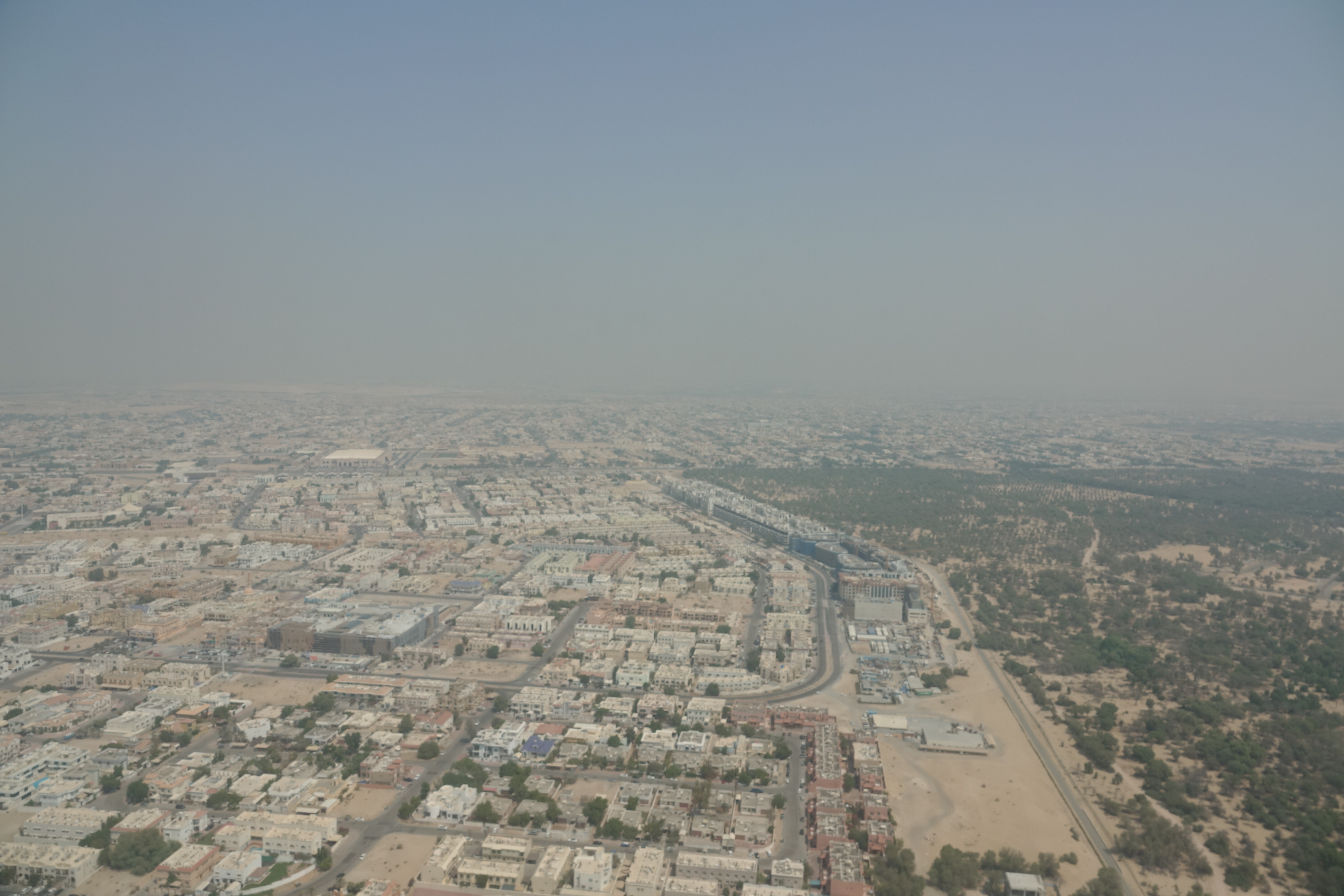 an aerial view of a city