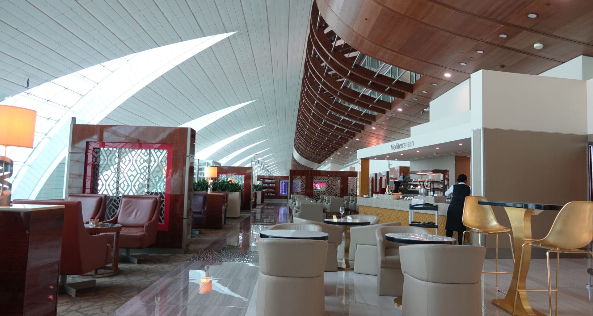 a room with chairs and tables