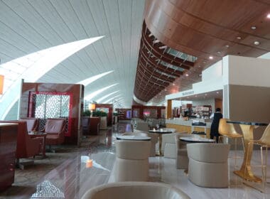 a room with chairs and tables