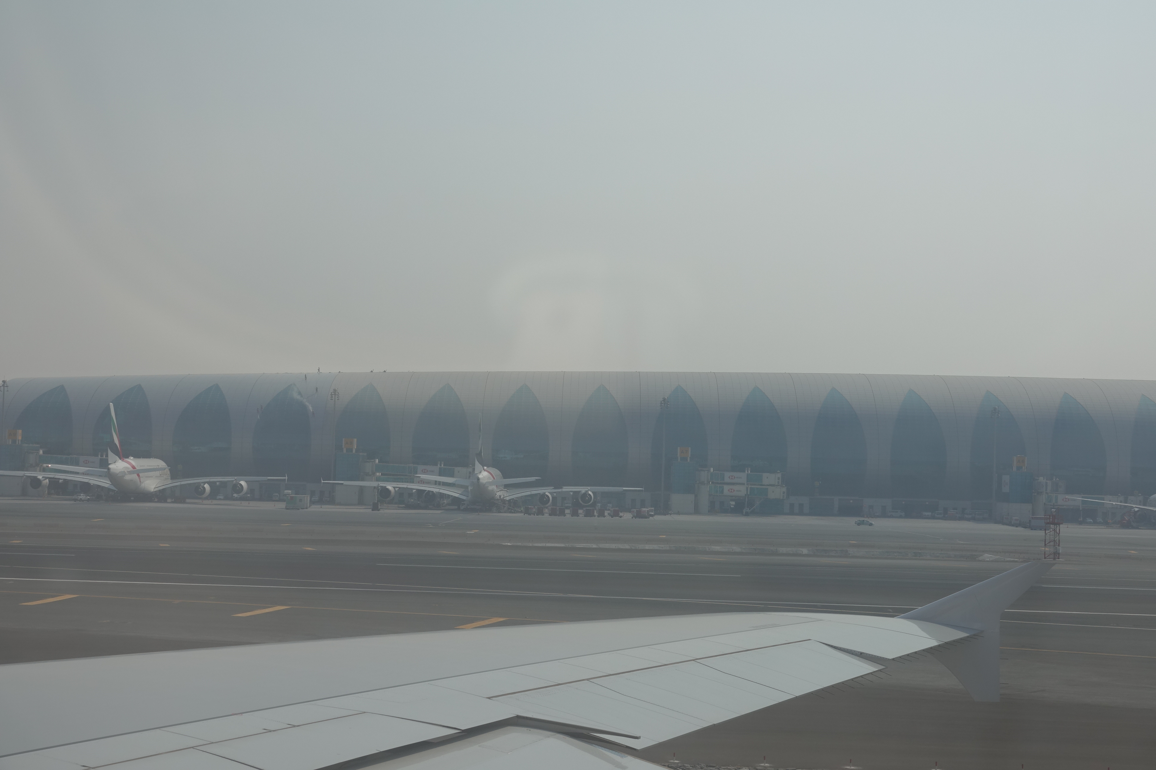 an airplane on the runway