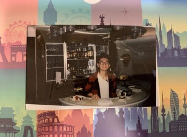 a man sitting at a bar