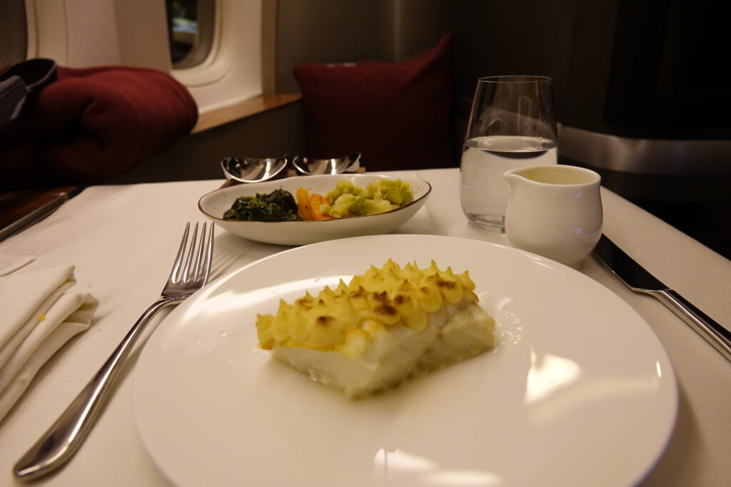 a plate of food on a table