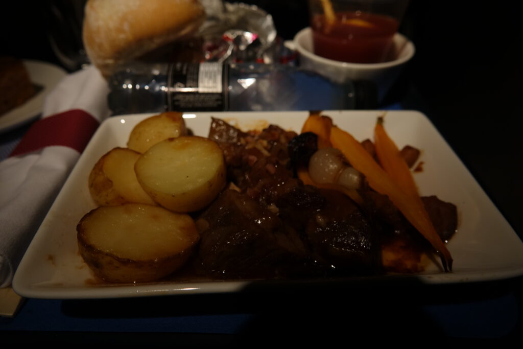 a plate of food on a table