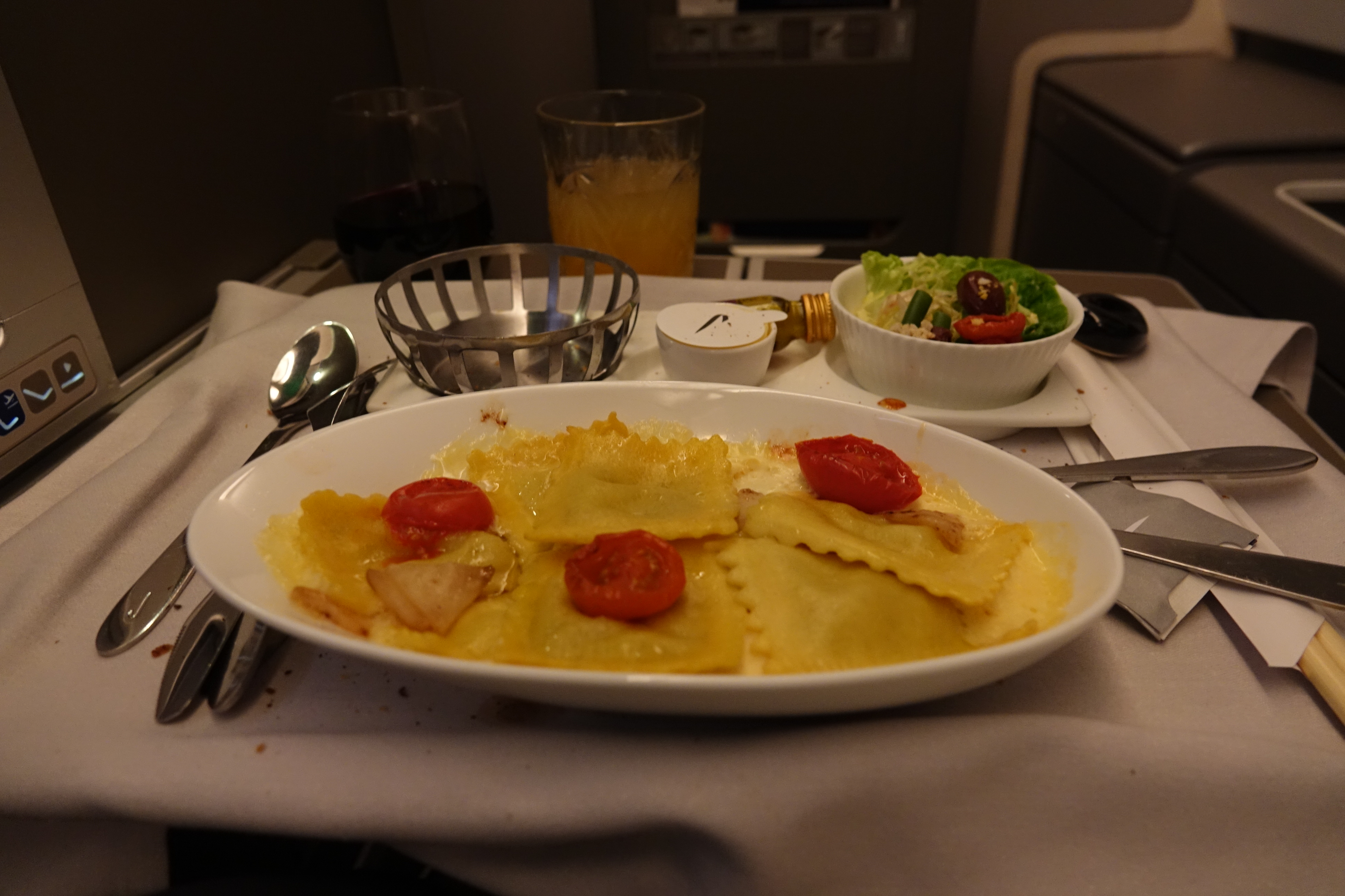 a plate of food on a table