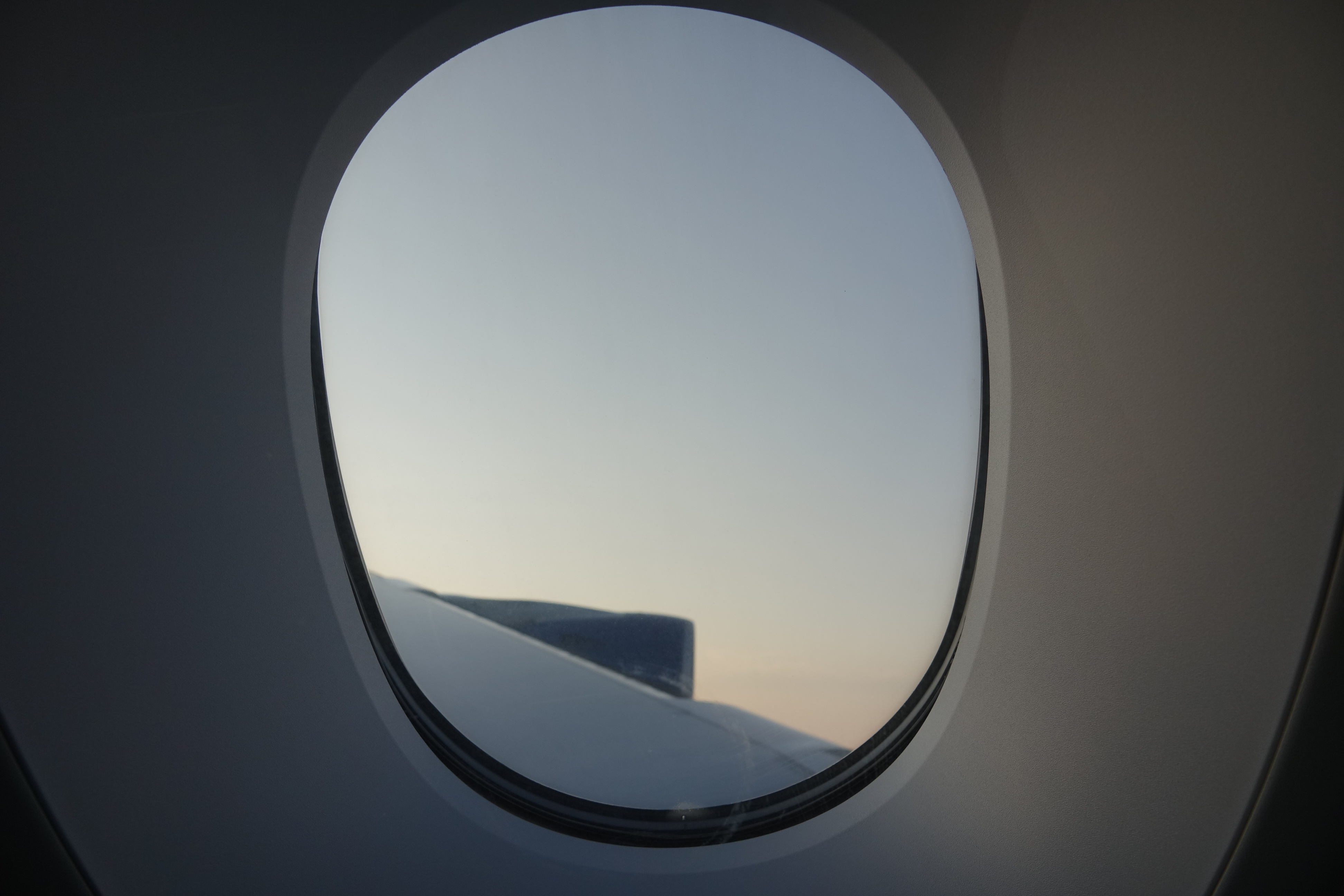 a window of an airplane