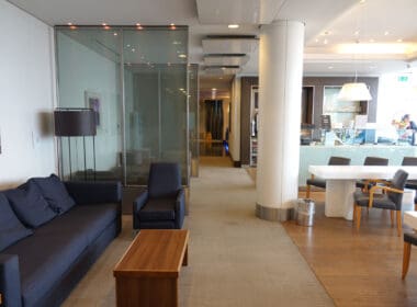 a room with a couch and a table