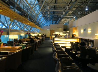 a room with tables and chairs