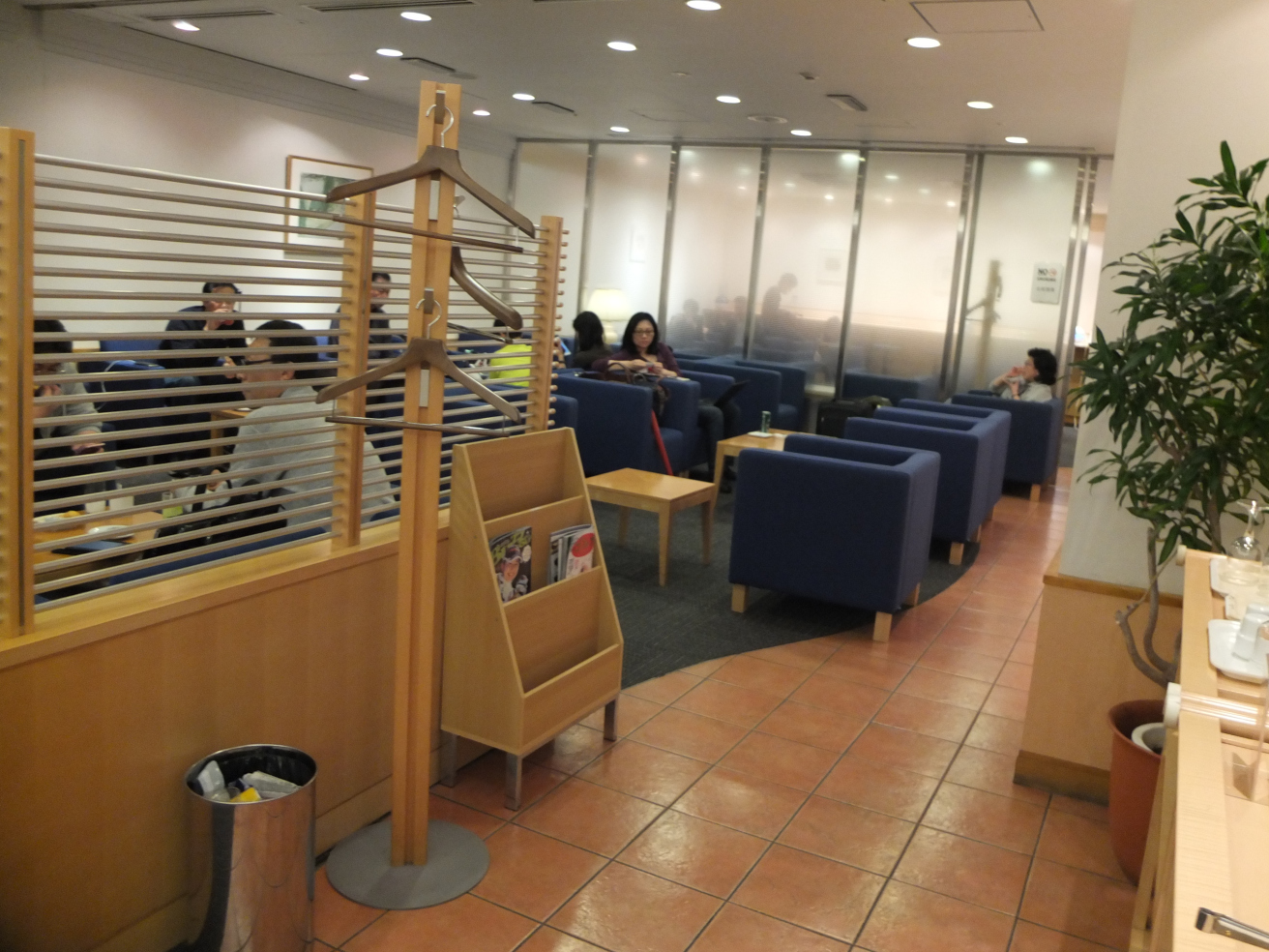 a group of people sitting in a room