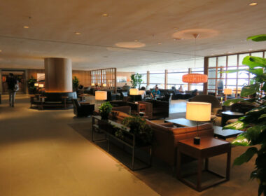 a large room with a large window and a large ceiling