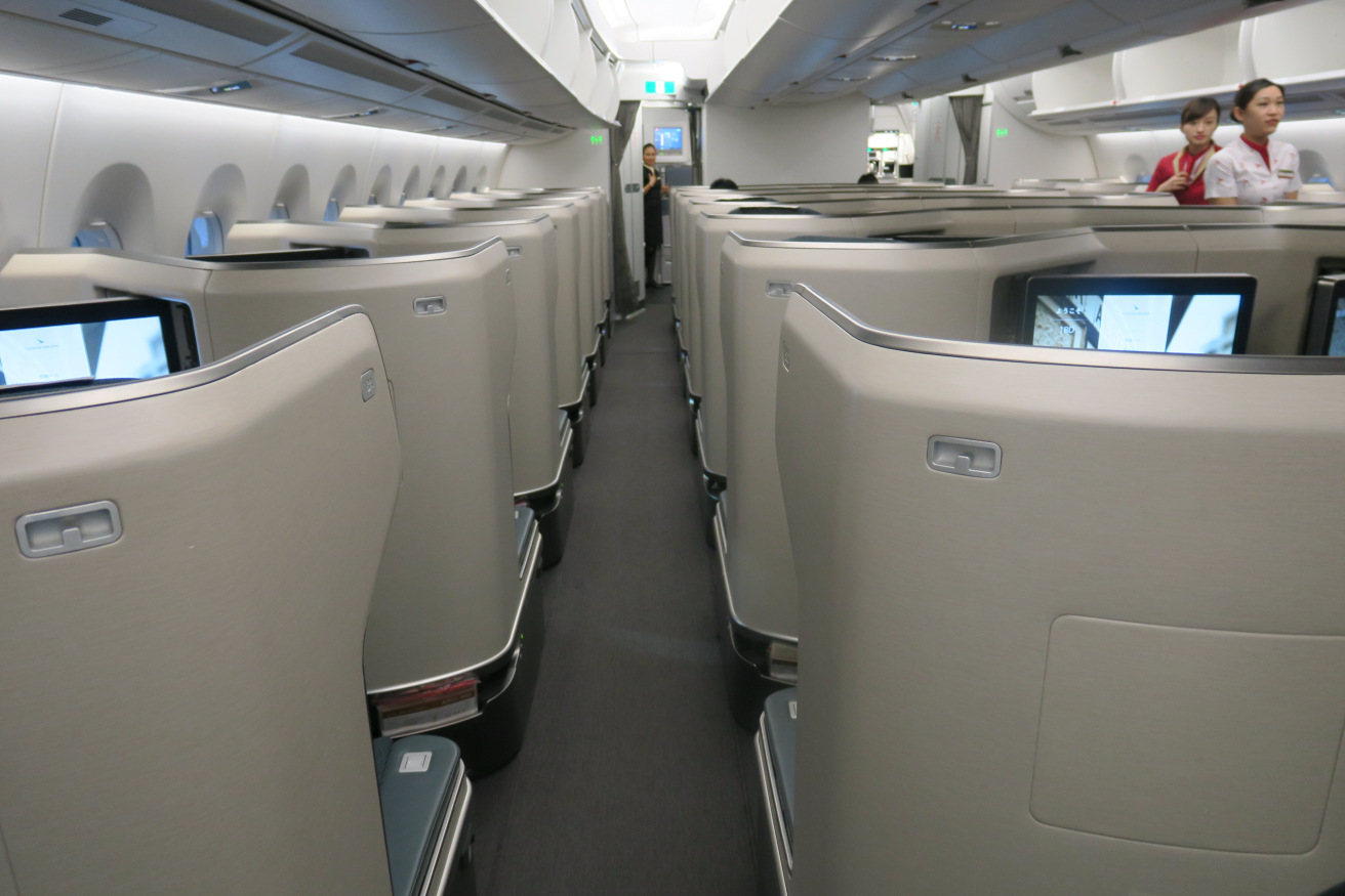 a row of seats in an airplane